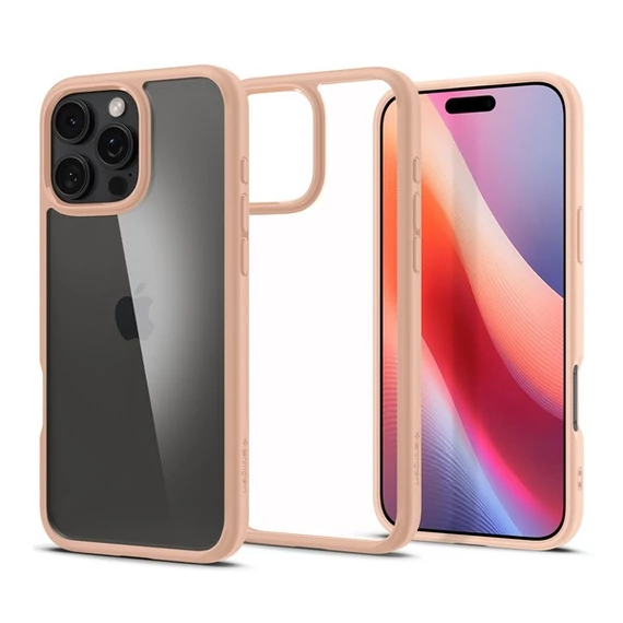 Spigen Ultra Hybrid Apple iPhone 16 Pro Max tok, Rose Titanium, rózsaszín