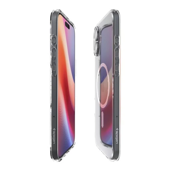 Spigen Liquid Crystal MagFit Apple iPhone 16 Plus Crystal Clear MagSafe tok, átlátszó