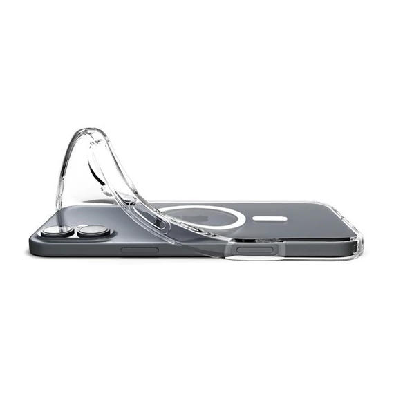 Spigen Liquid Crystal MagFit Apple iPhone 16 Plus Crystal Clear MagSafe tok, átlátszó