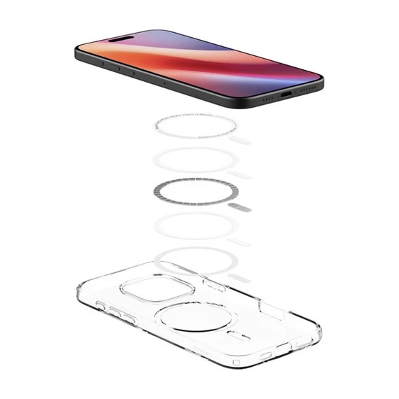 Spigen Liquid Crystal MagFit Apple iPhone 16 Pro Max Crystal Clear MagSafe tok, átlátszó