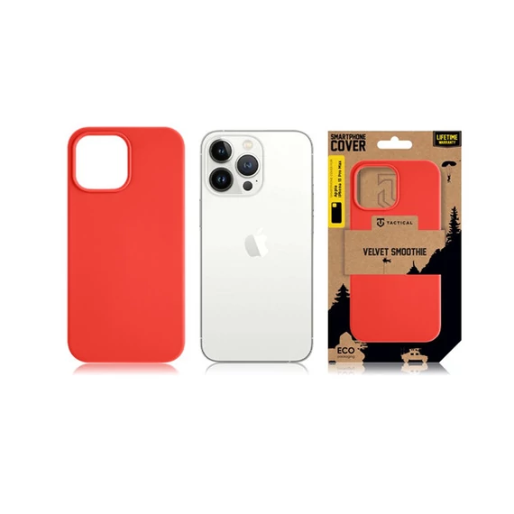 Tactical MagForce Velvet Smoothie Apple iPhone 13 Pro Max MagSafe tok, Chili, piros