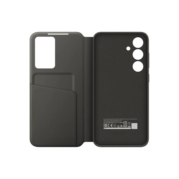 Samsung Galaxy S24 FE Smart View Wallet, gyári flip tok, fekete