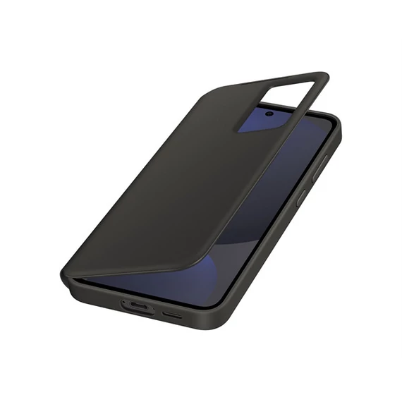 Samsung Galaxy S24 FE Smart View Wallet, gyári flip tok, fekete