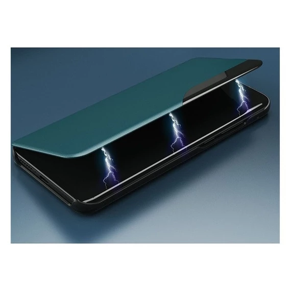 Apple Wooze FashionBook iPhone 16 Plus oldalra nyíló tok, stand, piros