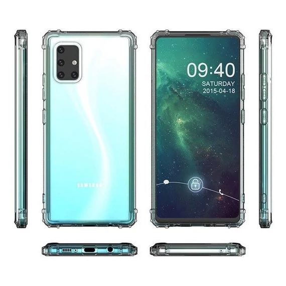 Apple Wooze Silicone Armor iPhone 16 Plus szilikon tok, légpárnás sarok, átlátszó