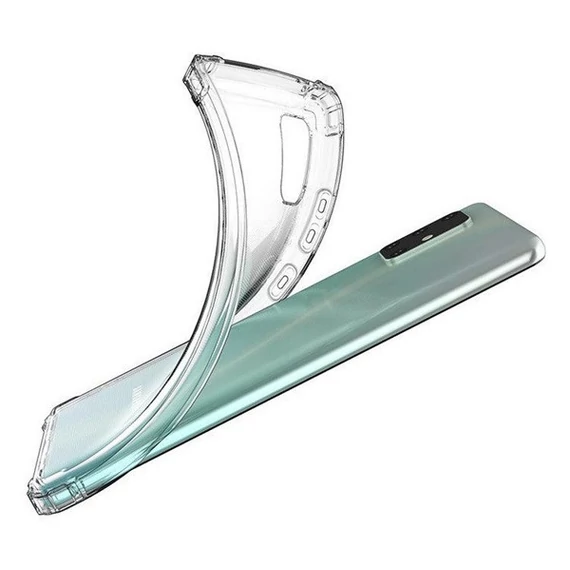 Apple Wooze Silicone Armor iPhone 16 Plus szilikon tok, légpárnás sarok, átlátszó
