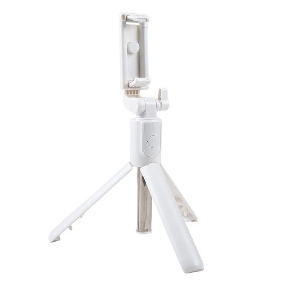 Prémium selfie bot, 19 - 70 cm, forgatható, exponáló gombbal, bluetooth-os, v4.0, tripod, R1, fehér