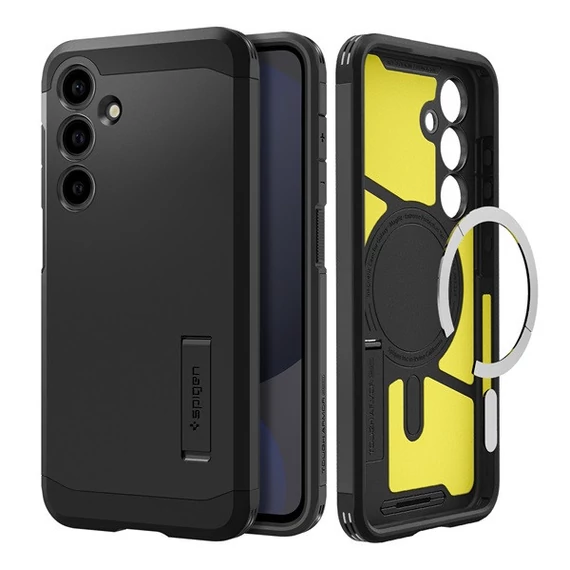 Spigen Tough Armor MagFit Samsung Galaxy S24 FE MagSafe tok, Black, fekete