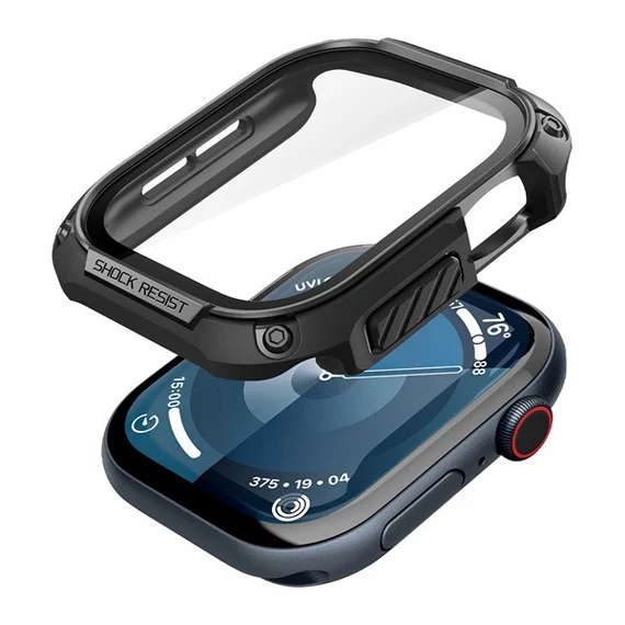 Spigen Tough Armor Apple Watch 10 (46mm) tok, Black, fekete