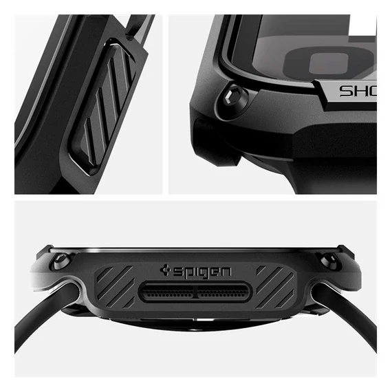 Spigen Tough Armor Apple Watch 10 (46mm) tok, Black, fekete