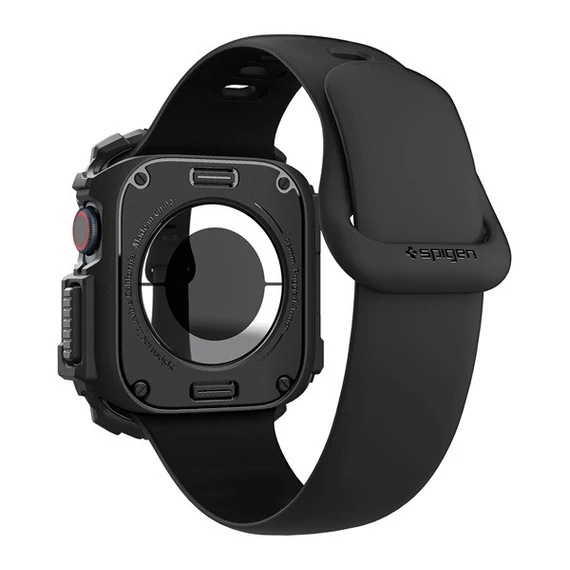 Spigen Rugged Armor Apple Watch 10 (46mm) tok, Matte Black, fekete