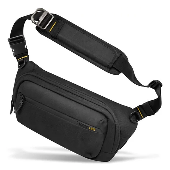 Spigen Klasden vízálló válltáska kulcstartóval, fekete KD410