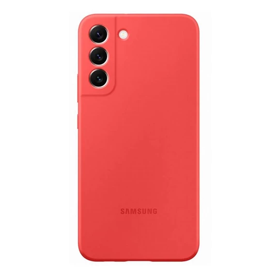 Samsung Galaxy S22+ Silicone Cover, gyári szilikon tok, piros, EF-PS906TP Csomagolássérült