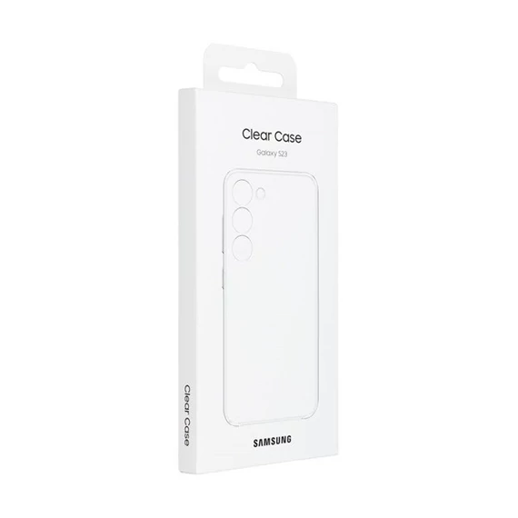 Samsung Galaxy S23 Clear Cover, gyári tok, átlátszó, EF-QS911CT Csomagolássérült