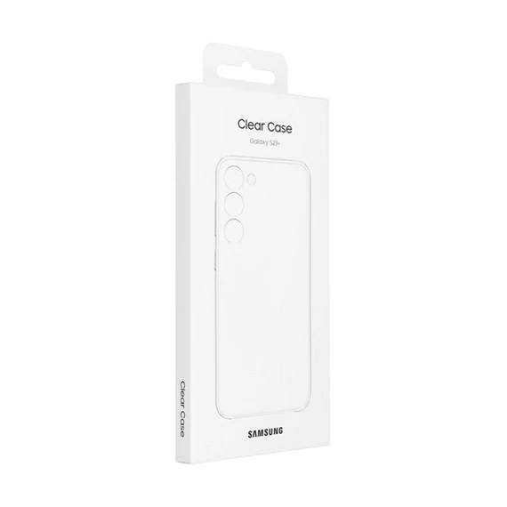 Samsung Galaxy S23+ Clear Cover, gyári tok, átlátszó, EF-QS916CT Csomagolássérült