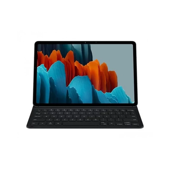 Samsung TAB S7 billentyűzetes flip tok mobil eszközhöz, QWERTY, fekete (EF-DT630BBGGDE) Csomagolássérült