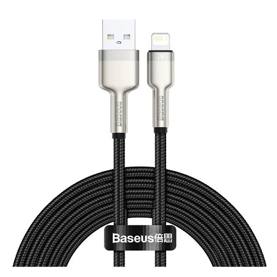 Baseus Cafule USB-Lightning kábel, 2,4A, 2m, fekete