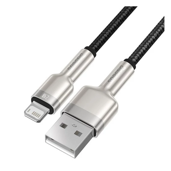 Baseus Cafule USB-Lightning kábel, 2,4A, 2m, fekete