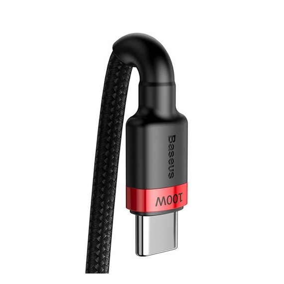 Baseus Cafule USB-C adatkábel, 100W 2m, fekete