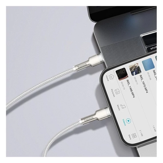 Baseus Baseus Cafule USB-C - Lightning kábel, 20W, 1m, fehér