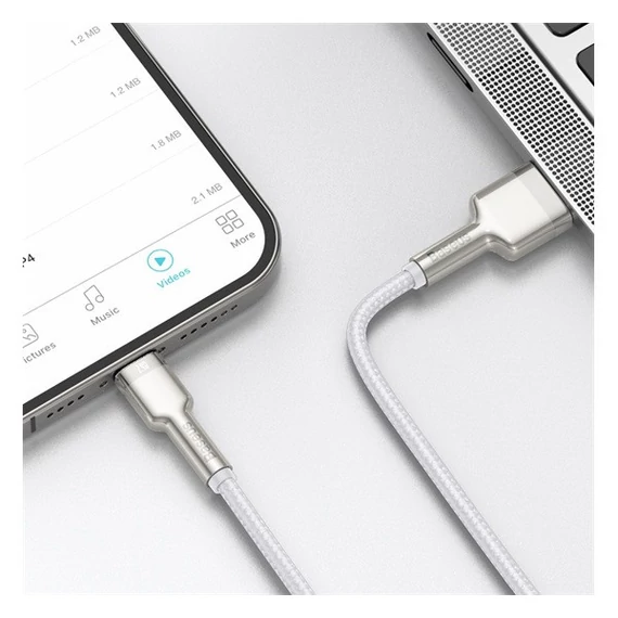 Baseus Cafule USB - Lightning töltőkábel, 1m, fehér