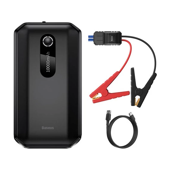 Baseus Super Energy Car Jump Starter Powerbank, Indító, 10000mAh, 1000A, fekete