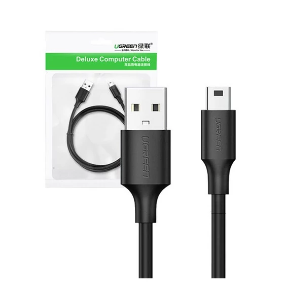 Ugreen US132 USB-mini USB adatkábel, 1,5m, fekete