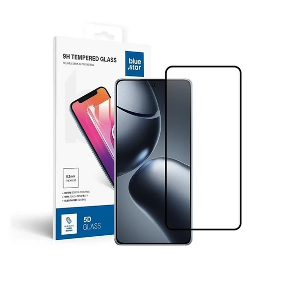 Blue Star Xiaomi 14T Pro tempered glass kijelzővédő üvegfólia, fekete