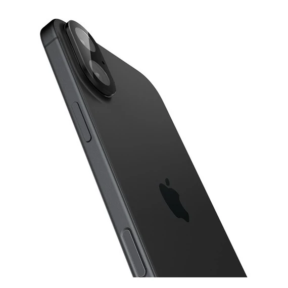 Spigen Glas.tR Optik Apple iPhone 16 Plus/ iPhone 16 Tempered kameravédő fólia, fekete (2db)