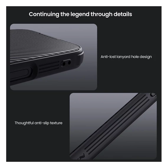 Nillkin CamShield Pro Apple iPhone 16 műanyag hátlap tok, fekete