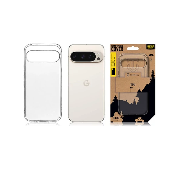 Tactical TPU Google Pixel 9/9 Pro hátlap tok, átlátszó