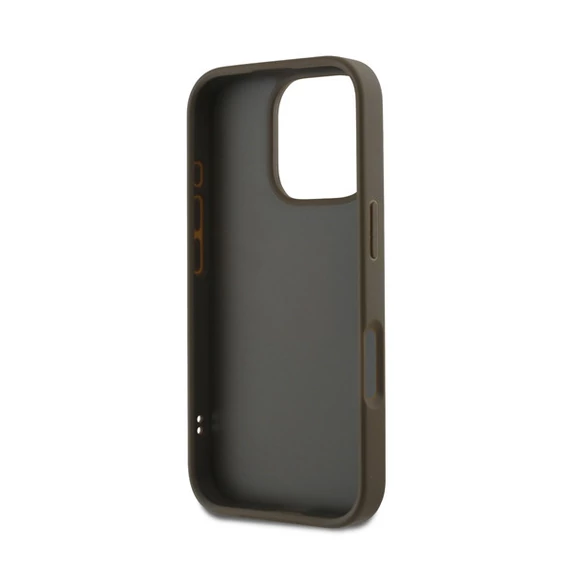 DKNY PU Leather Stack Logo iPhone 16 Pro Max tok csuklópánttal, zöld