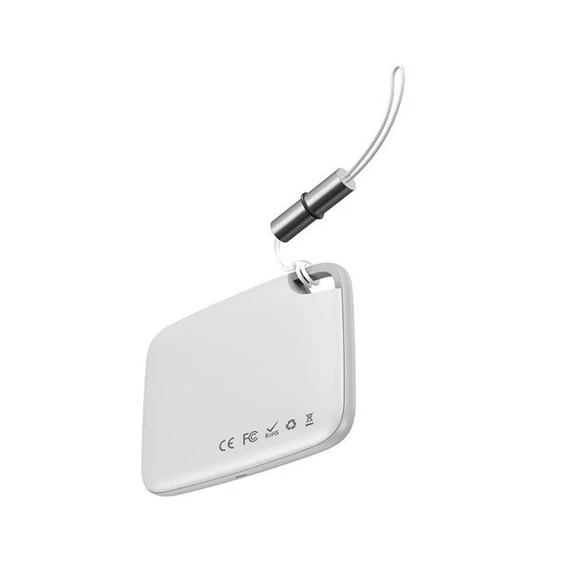 Baseus T2 Bluetooth nyomkövető zsinórral, fehér