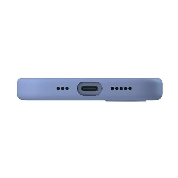 Uniq Lino Hue Apple iPhone 16 Magsafe Szilikon tok, kék