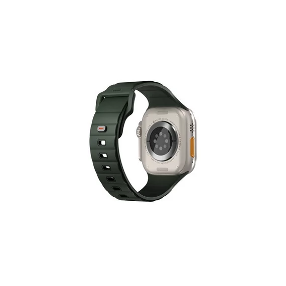 Uniq Stride KFM Apple Watch 41/40/38mm gumis szilikon szíj, khaki/zöld