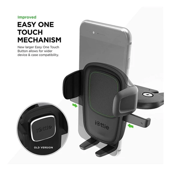 iOttie Easy One Touch 5 autós tartó CD nyílásba, vezetéknélküli töltéssel, fekete
