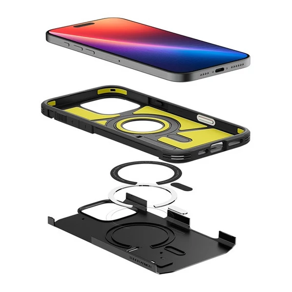 Spigen Tough Armor T MagFit Apple iPhone 16 Pro Max tok, Magsafe tok, fekete