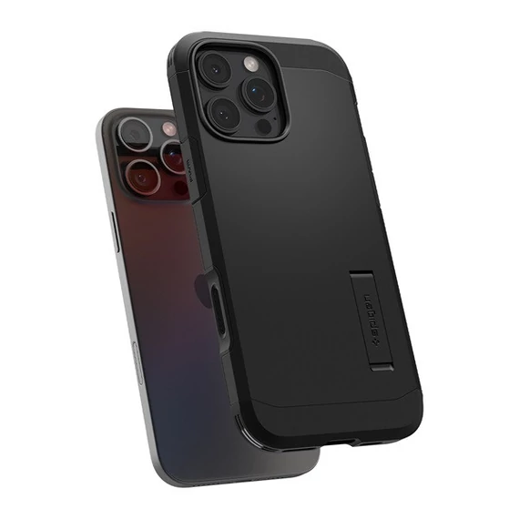 Spigen Tough Armor T MagFit Apple iPhone 16 Pro Max tok, Magsafe tok, fekete