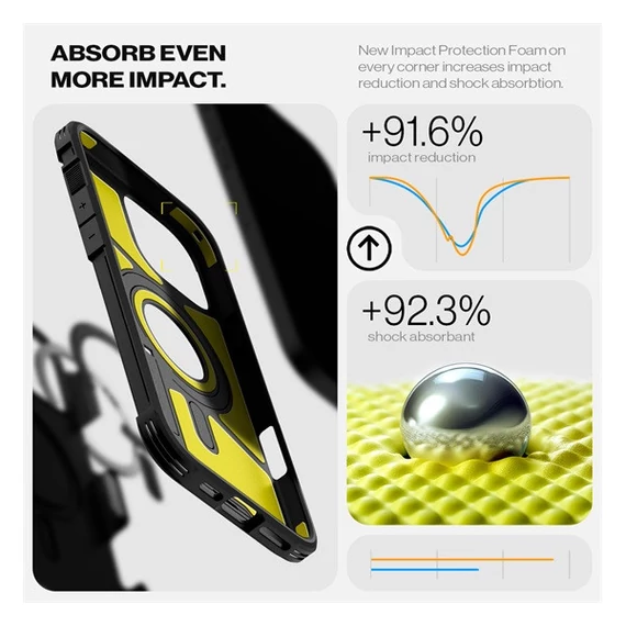 Spigen Tough Armor T MagFit Apple iPhone 16 Pro Max tok, Magsafe tok, fekete