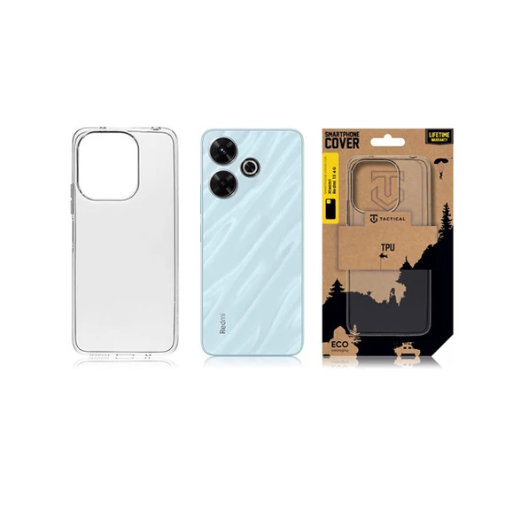 Tactical TPU Xiaomi Redmi 13 4G hátlap tok, átlátszó
