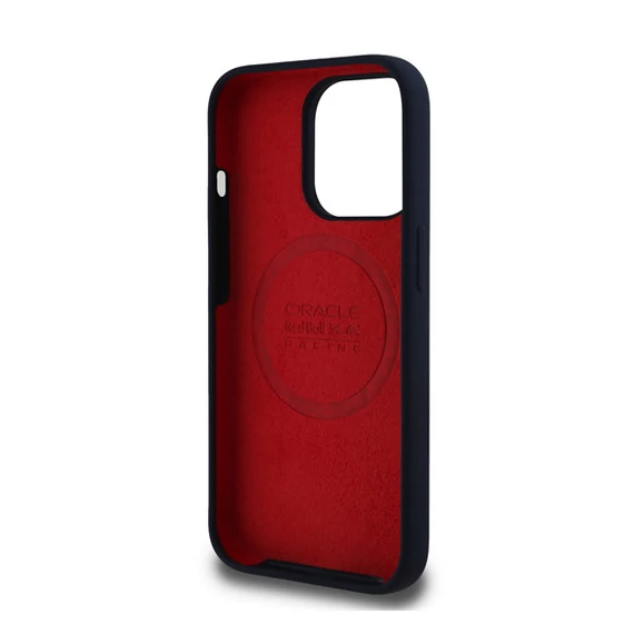 Red Bull Red Ring iPhone 14 Pro szilikon MagSafe tok, tengerészkék