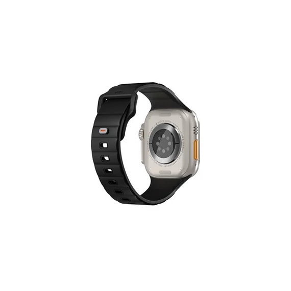 Uniq Stride KFM Apple Watch 49mm gumis szilikon szíj, fekete