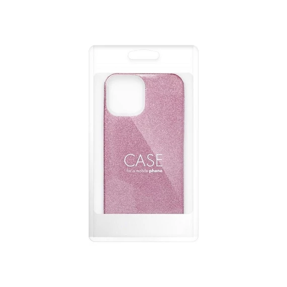 Samsung Galaxy S25 csillámos hátlap tok, rózsaszín