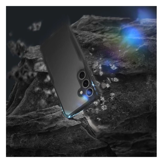 Samsung Galaxy S25 Ultra ütésálló tok erősített peremmel, fekete