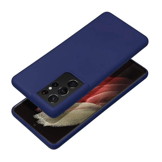 Forcell Soft Samsung Galaxy S25 Plus szilikon tok, sötétkék