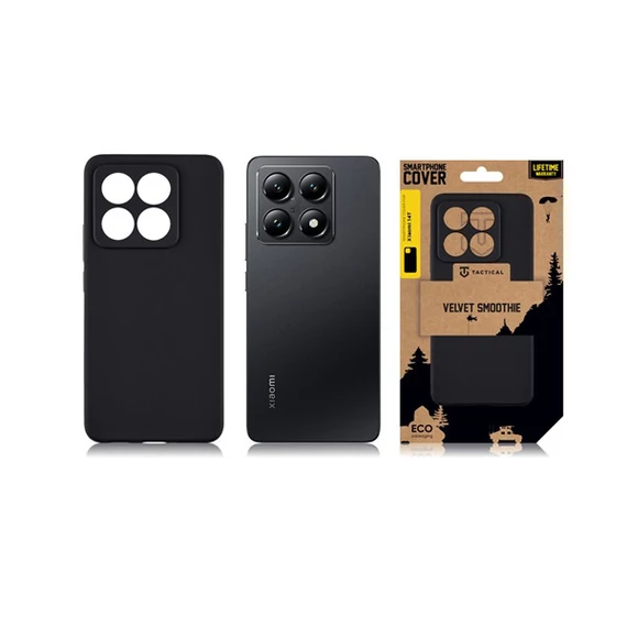 Tactical Velvet Smoothie Xiaomi 14T tok, Asphalt, fekete