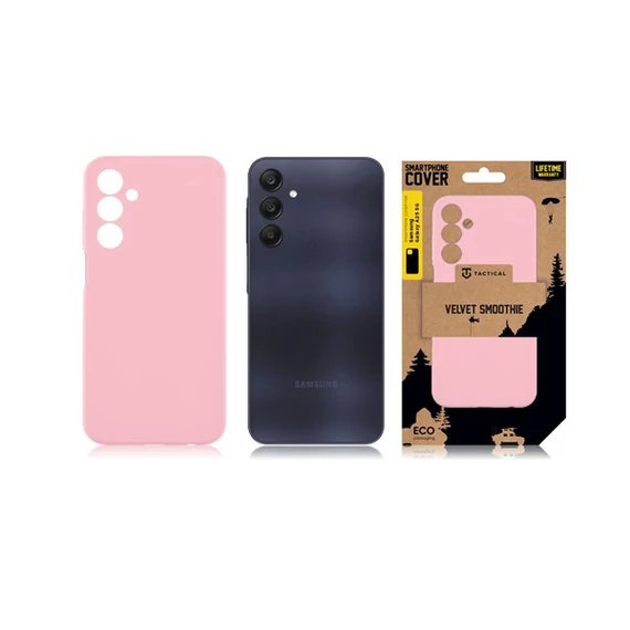 Tactical Velvet Smoothie Samsung Galaxy A25 5G tok, Pink Panther, halvány rózsaszín