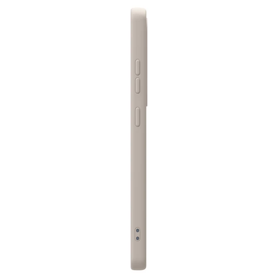 Spigen Silicone Fit MagFit Samsung Galaxy S25 Ultra tok, Natural Titanium, átlátszó