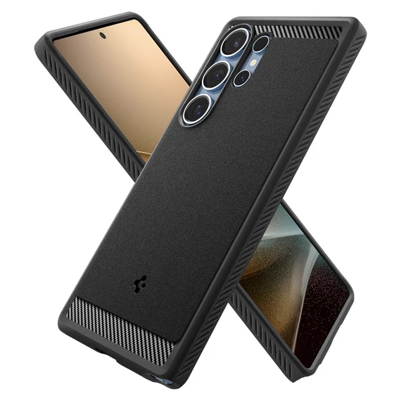 Spigen Rugged Armor MagFit Samsung Galaxy S25 Ultra tok, Matte, fekete