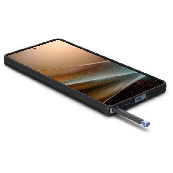 Spigen Thin Fit MagFit Samsung Galaxy S25 Ultra tok, Black, fekete